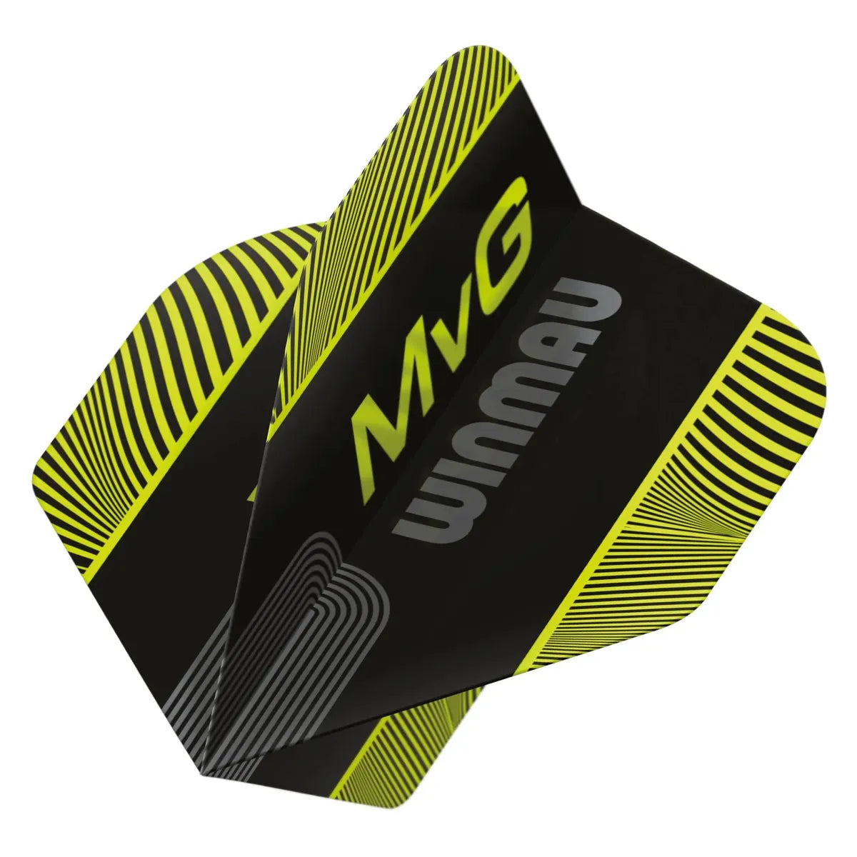 Winmau Prism Delta MvG Black & Green Logo Premium Standard Flights-3-Premier Darts