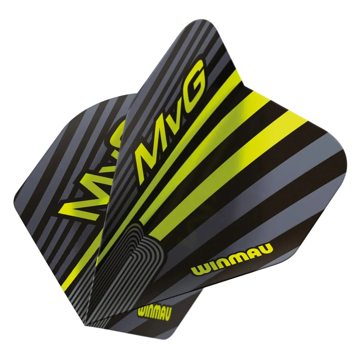Winmau Prism Delta MvG Grey & Green Premium Standard Flights-3-Premier Darts