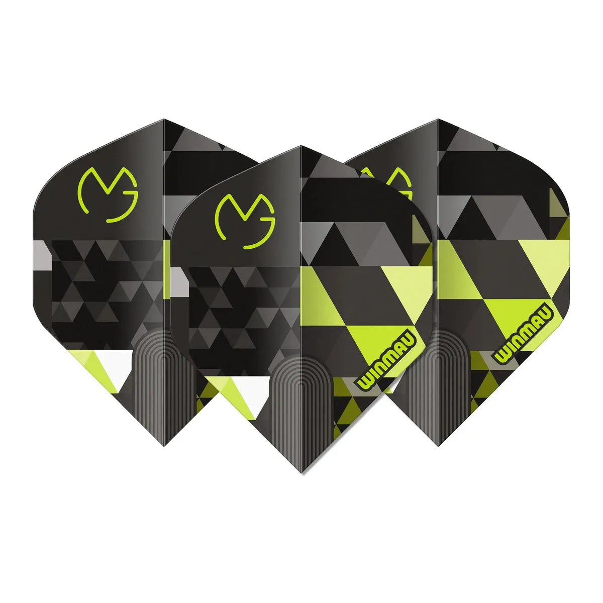 Winmau Prism Delta MvG Logo Green Premium Standard Flights-1-Premier Darts