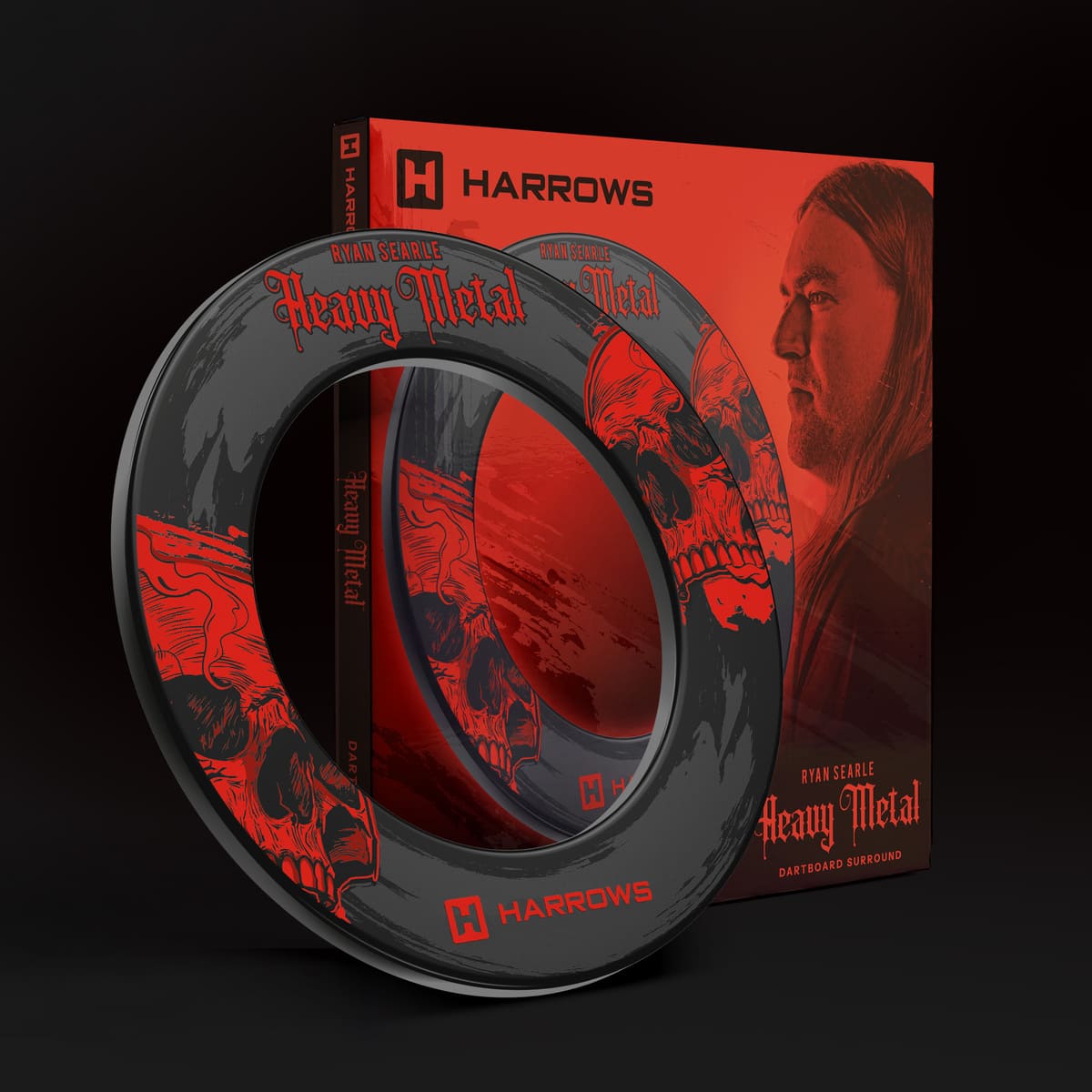 Harrows Ryan Searle Heavy Metal Dartboard Surround-2-Premier Darts