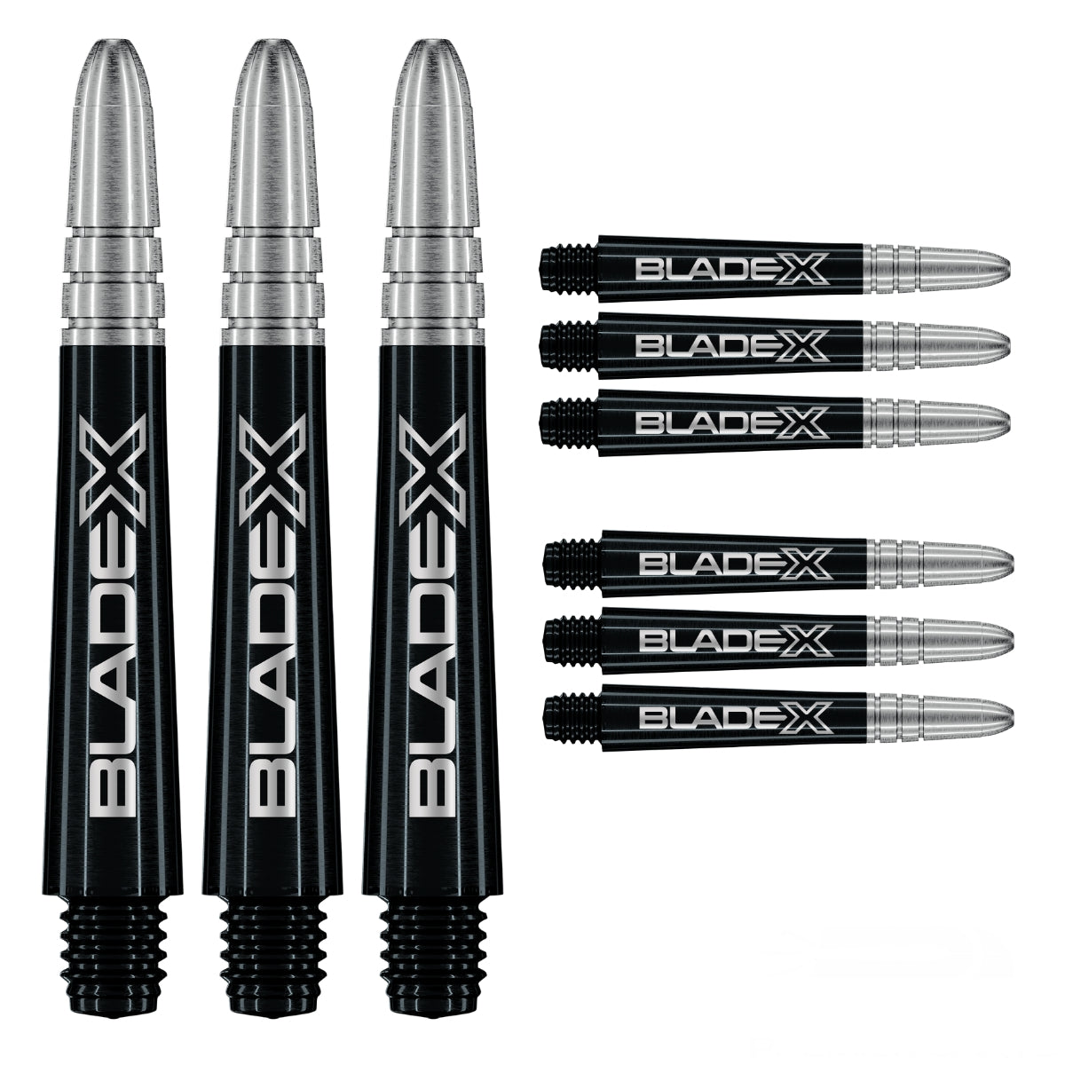 Winmau Vecta Blade X Black & Silver Dart Shafts-Dart Shafts-4-Premier Darts