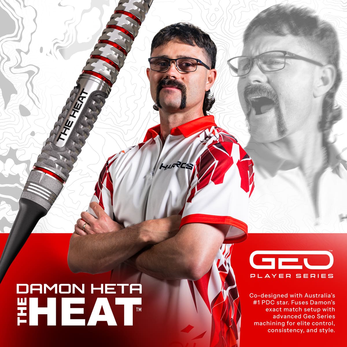Harrows Damon Heta Geo 90% Tungsten Soft Tip Darts-6-18 GRAM-Premier Darts