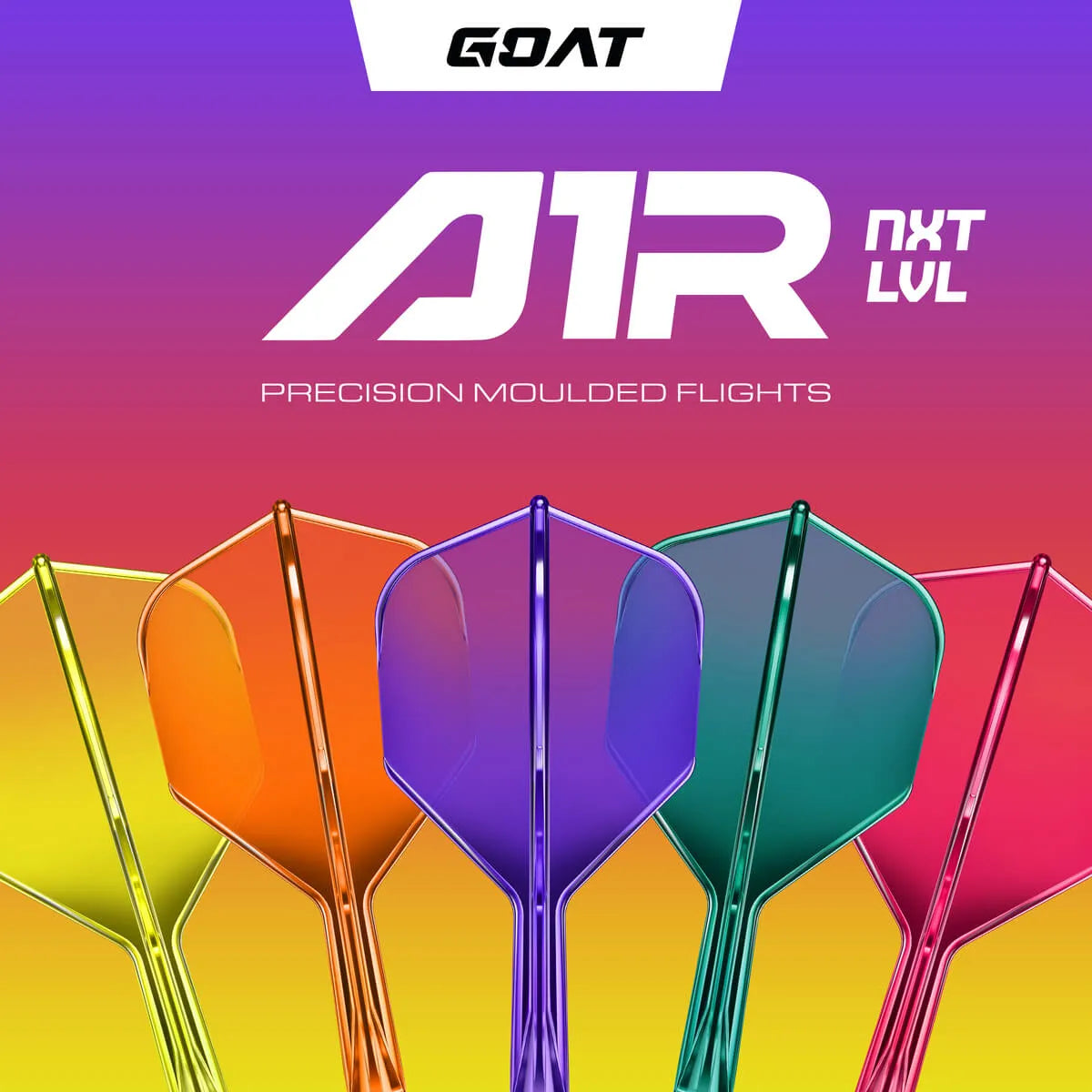 GOAT A1R Flight System No6-2-Black-Short-Premier Darts