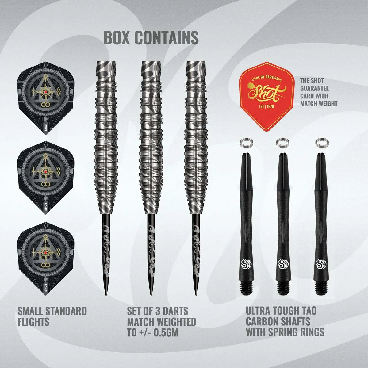 Shot Alchemy Runstil 90% Tungsten Steel Tip Darts-5-23 GRAM-Premier Darts