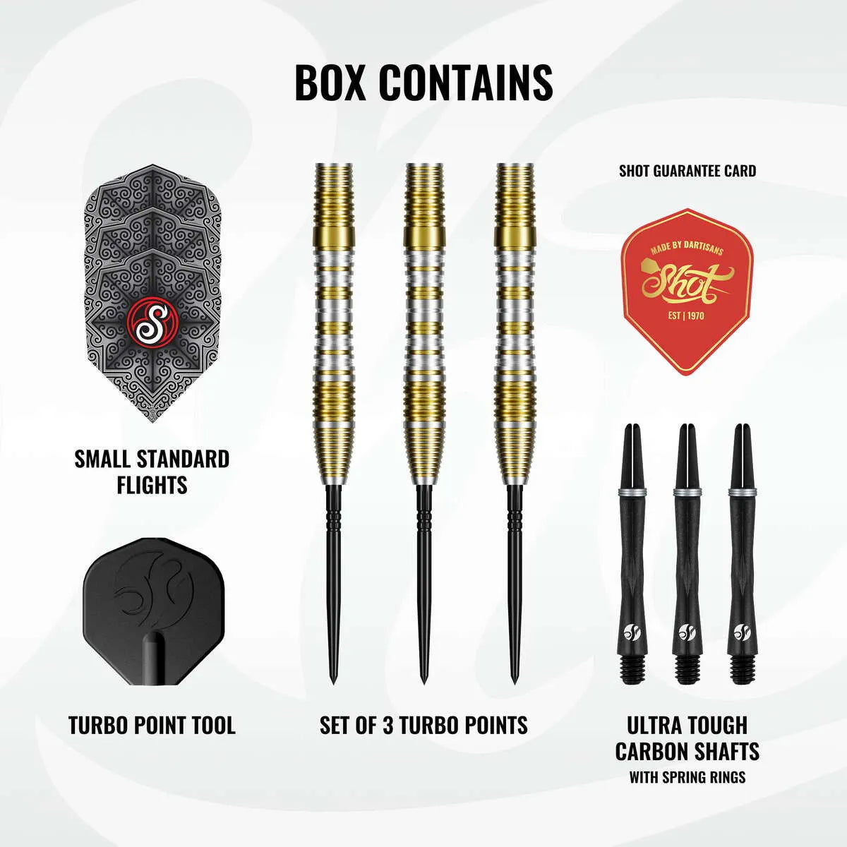 Shot Pro Series Alexander Merkx TP 90% Tungsten Steel Tip Darts-3-23 GRAM-Premier Darts