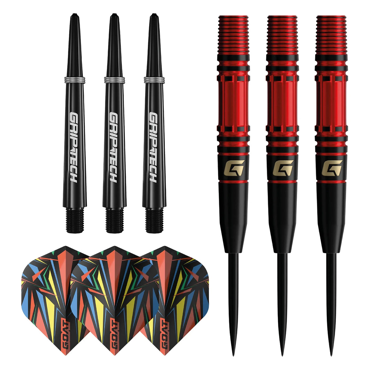 GOAT Athlete Red 90% Tungsten Steel Tip Darts