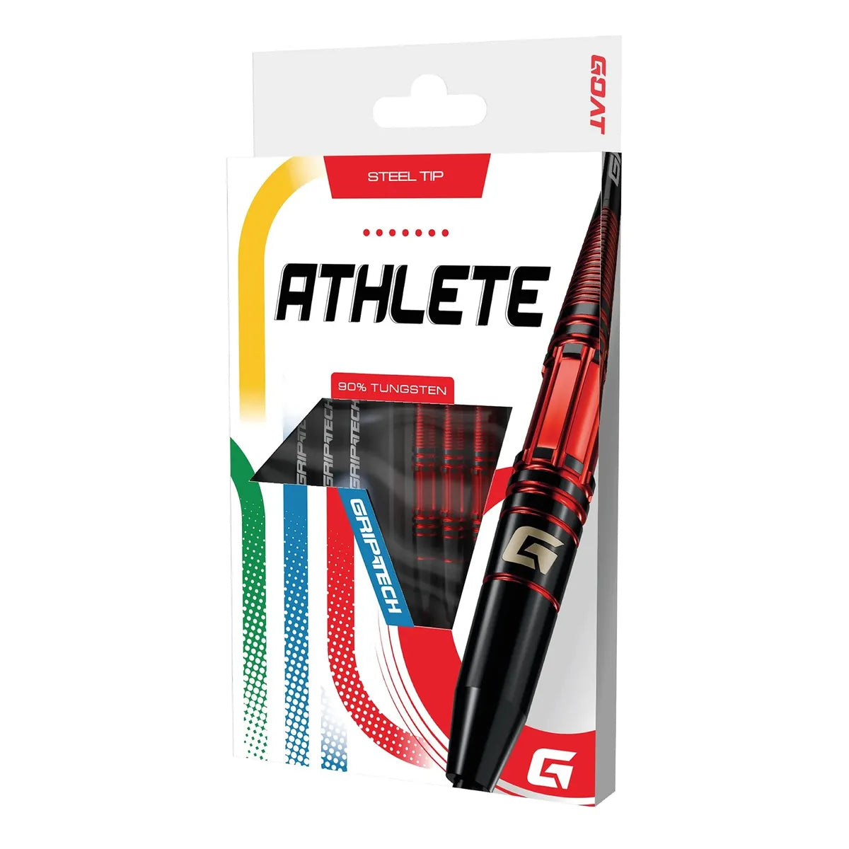 GOAT Athlete Red 90% Tungsten Steel Tip Darts-6-21.5 GRAM-Premier Darts