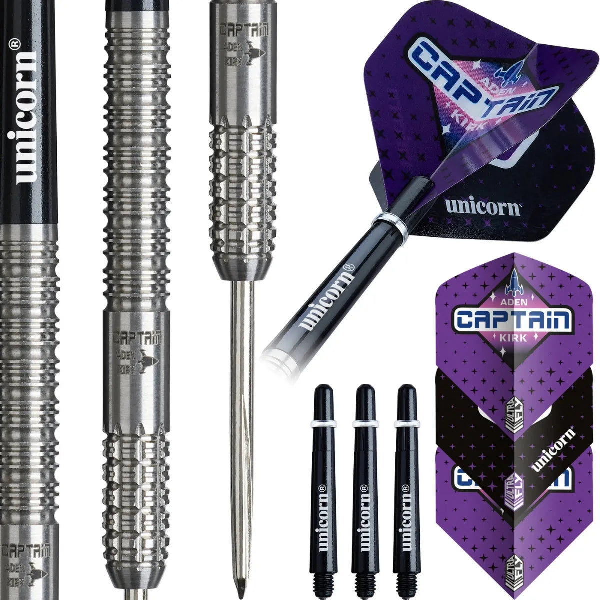 Unicorn Aden Kirk Global 90% Tungsten Steel Tip Darts