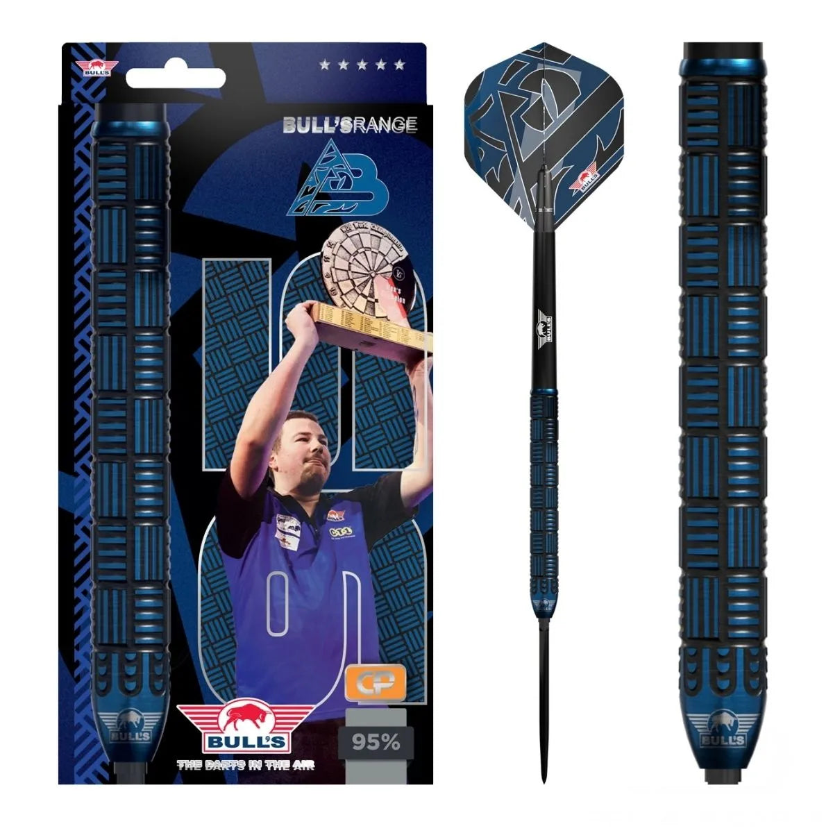 Bull's NL Andy Baetens CP 95% Tungsten Steel Tip Darts-1-22 GRAM-Premier Darts