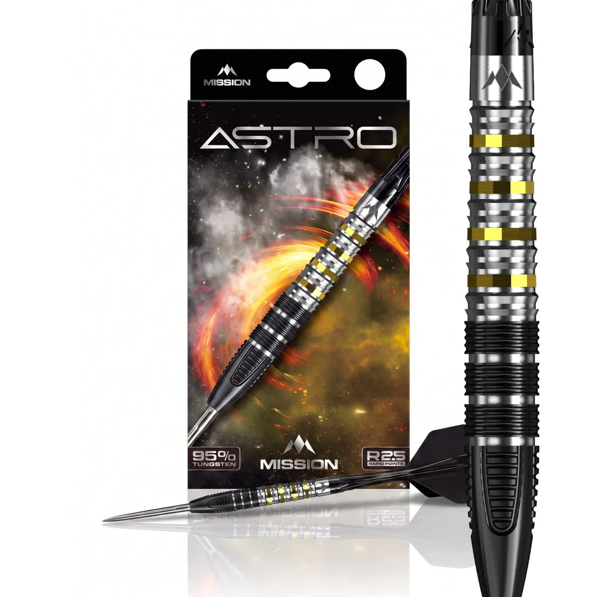 Mission Astro R2.5 95% Tungsten Steel Tip Darts-3-22 GRAM-Premier Darts