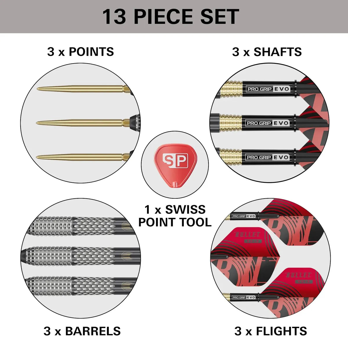Target Darts Stephen Bunting G5 Void SP 95% Tungsten Steel Tip Darts-7-18 GRAM-Premier Darts