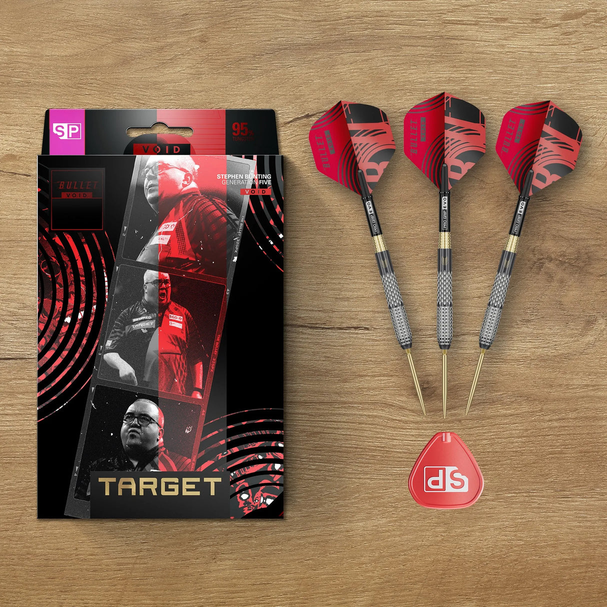 Target Darts Stephen Bunting G5 Void SP 95% Tungsten Steel Tip Darts-8-18 GRAM-Premier Darts