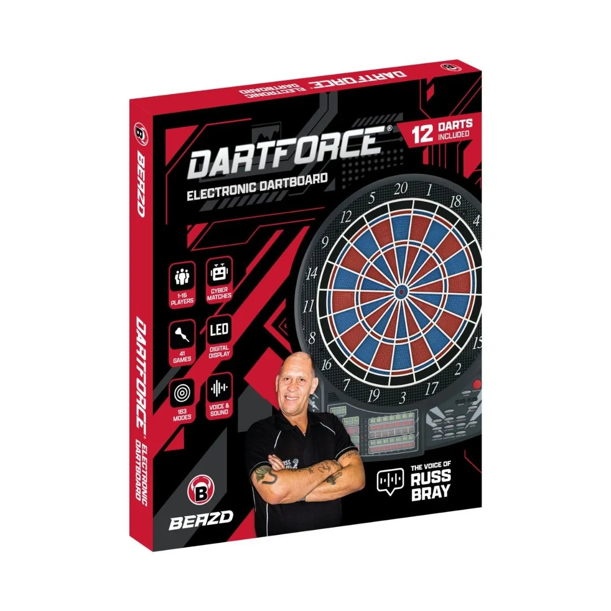 BEAZD Dart Force Electronic Soft Tip Dart Board-2-Premier Darts
