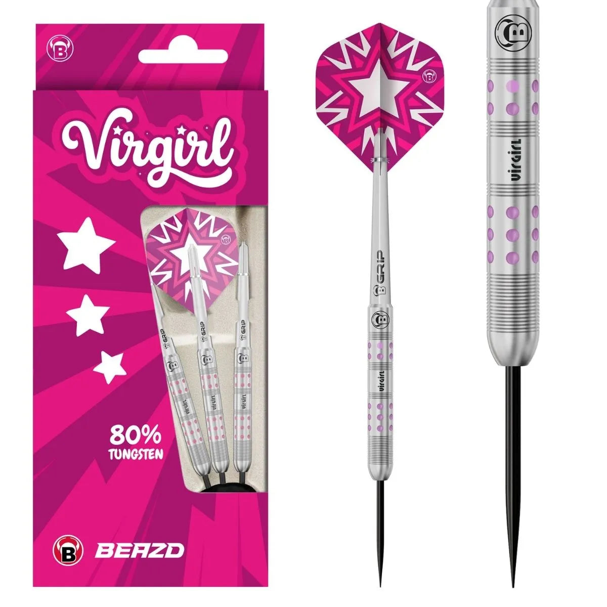 BEAZD Virgirl VR1 80% Tungsten Steel Tip Darts-1-21 GRAM-Premier Darts