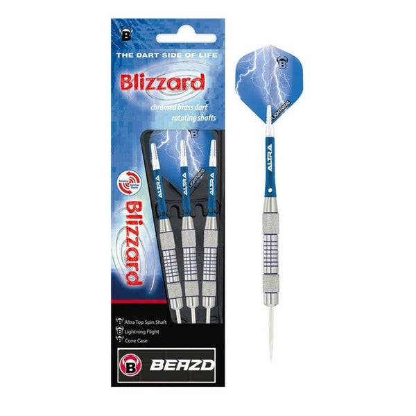 BEAZD Blizzard Chromed Brass Steel Tip Darts-1-20 GRAM-Premier Darts