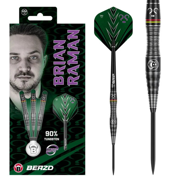BEAZD Brian "The Riddler" Raman 90% Tungsten Steel Tip Darts-1-22 GRAM-Premier Darts