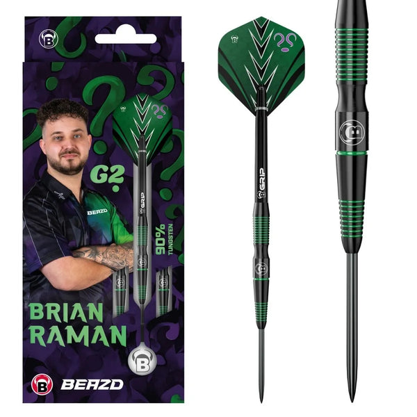 BEAZD Brian Raman G2 90% Tungsten Steel Tip Darts-1-22 GRAM-Premier Darts