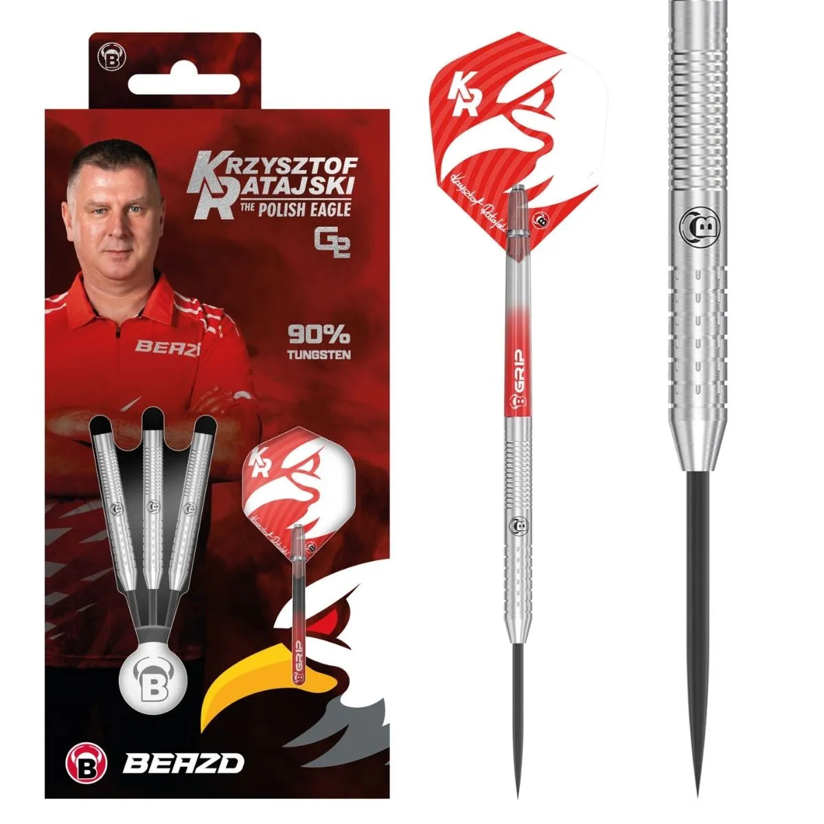 BEAZD Krzysztof Ratajski Gen 2 90% Tungsten Steel Tip Darts-1-22 GRAM-Premier Darts