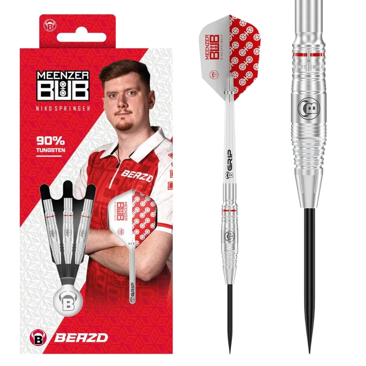BEAZD Niko Springer 90% Tungsten Steel Tip Darts-1-22 GRAM-Premier Darts
