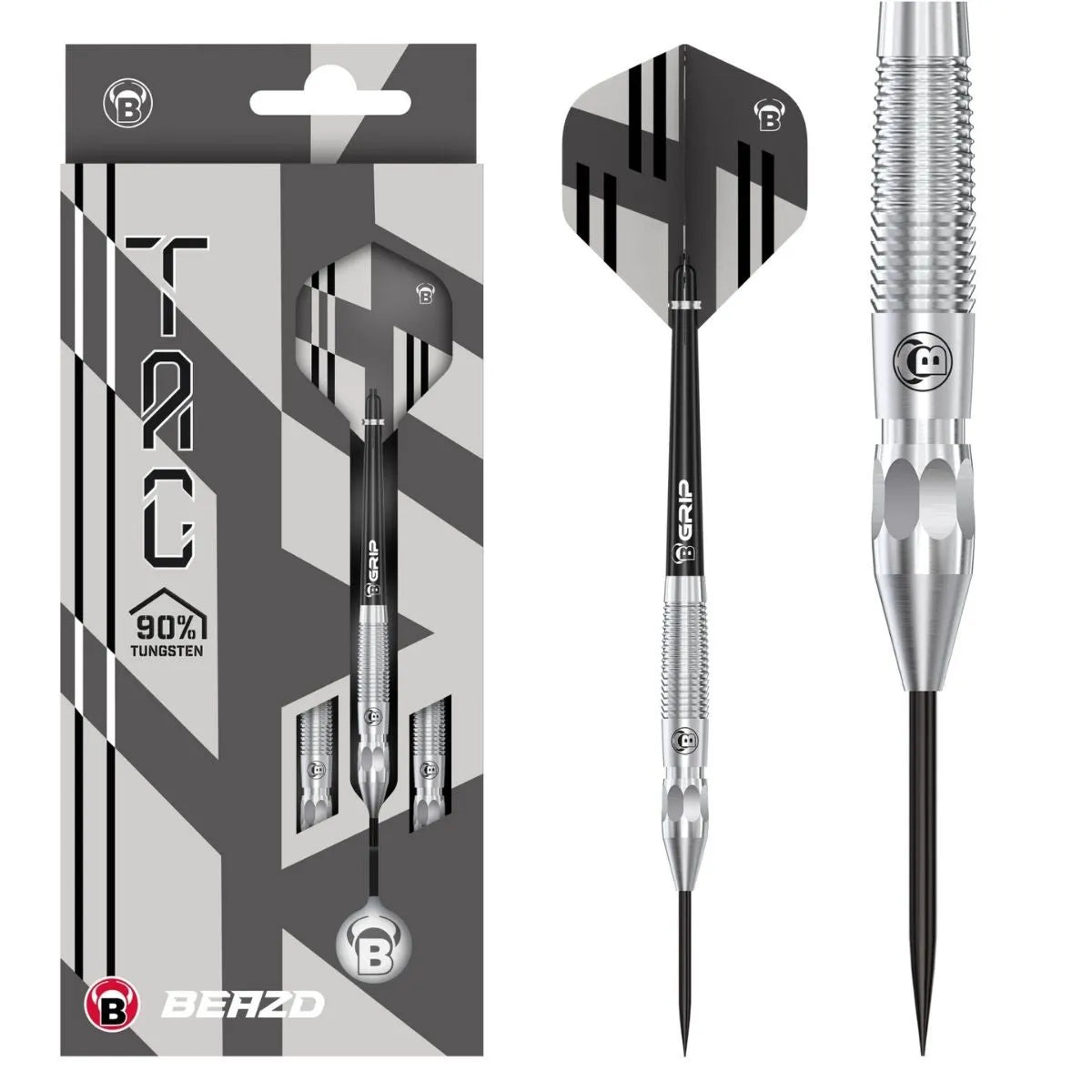 BEAZD Tac T2 90% Tungsten Steel Tip Darts-1-21 GRAM-Premier Darts