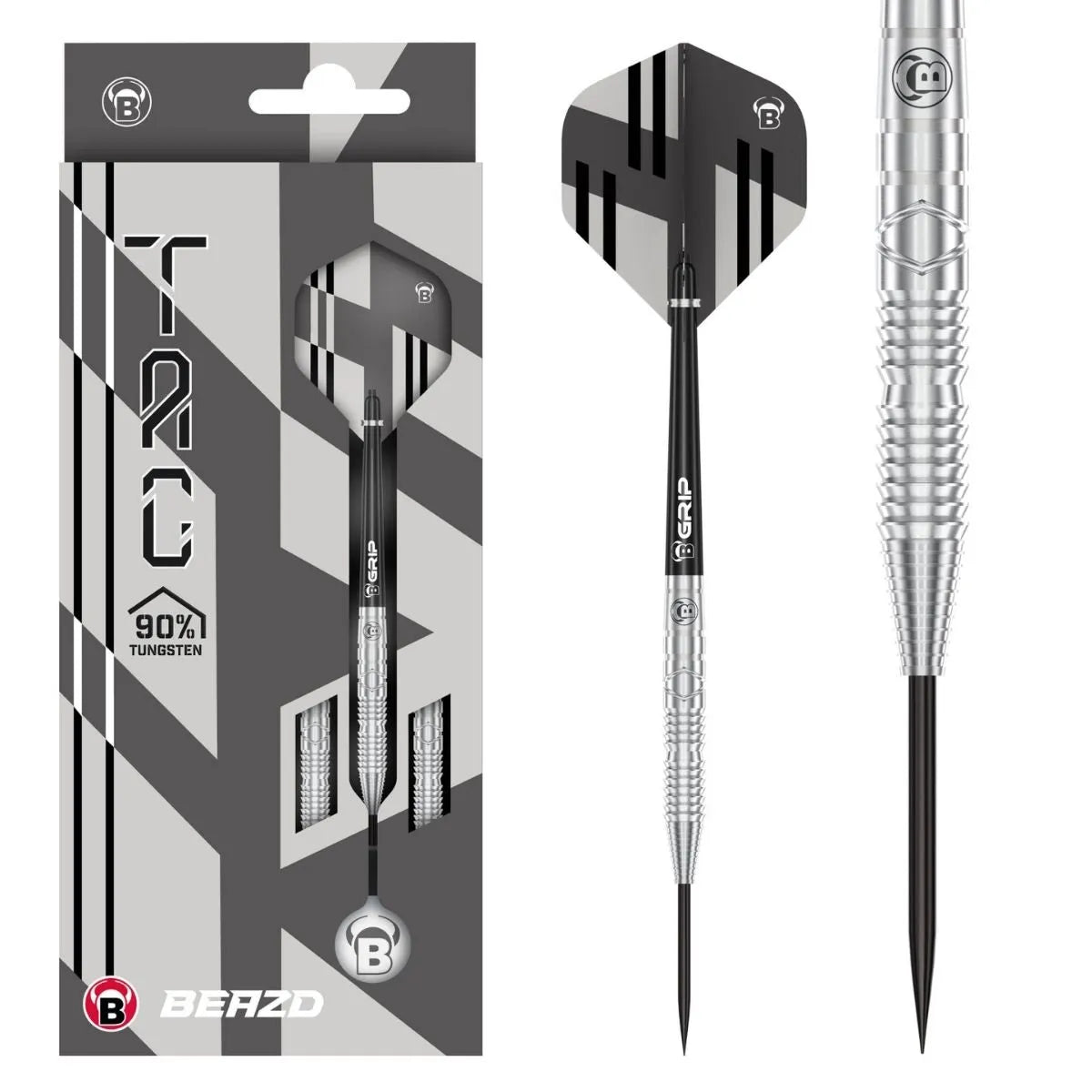 BEAZD Tac T3 90% Tungsten Steel Tip Darts-1-21 GRAM-Premier Darts
