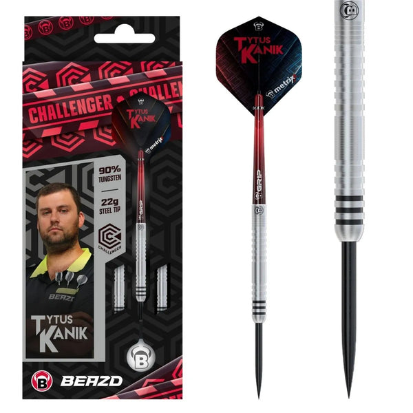 BEAZD Challenger Tytus Kanik 90% Tungsten Steel Tip Darts-1-22 GRAM-Premier Darts