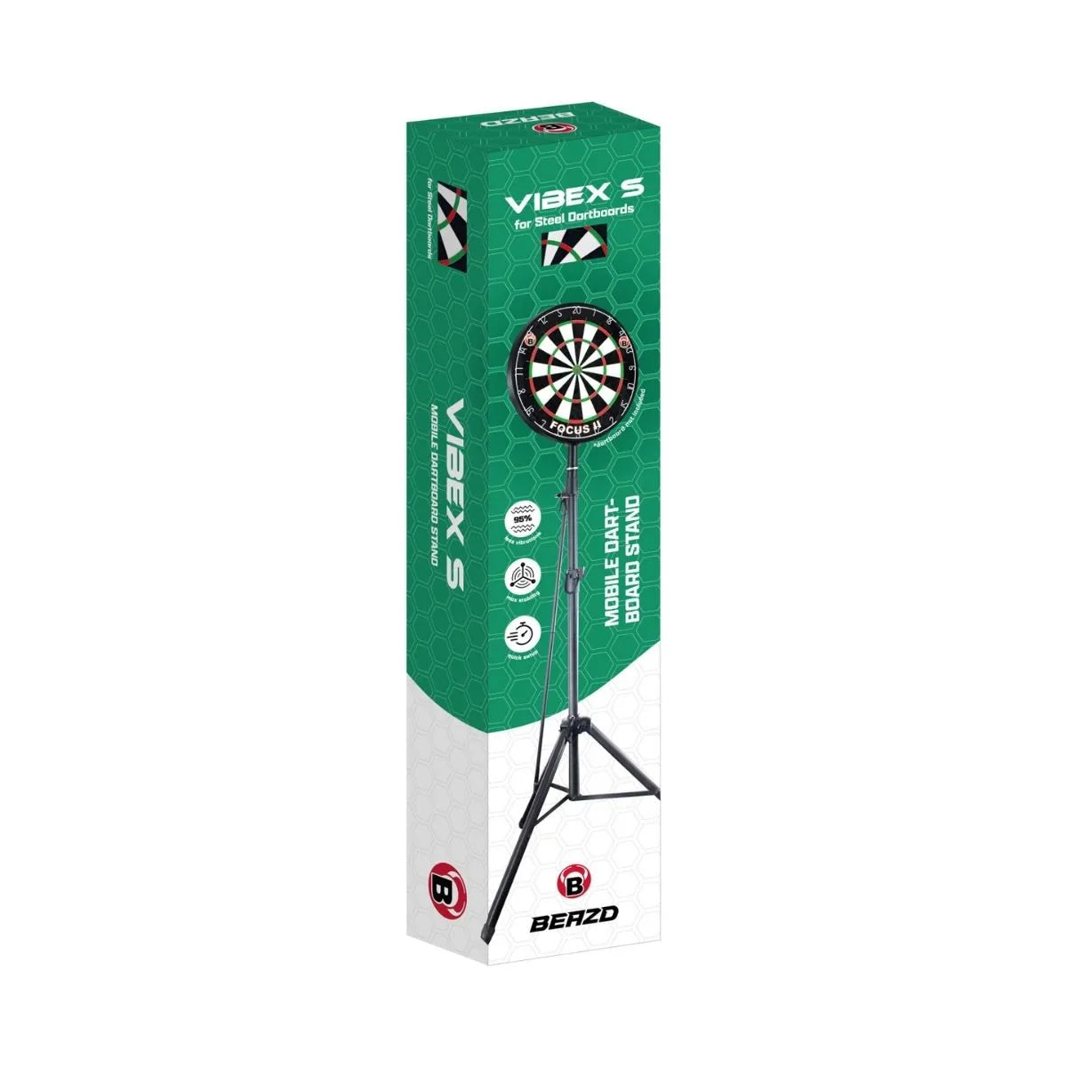 BEAZD Vibex S Mobile Dartstand-6-Premier Darts