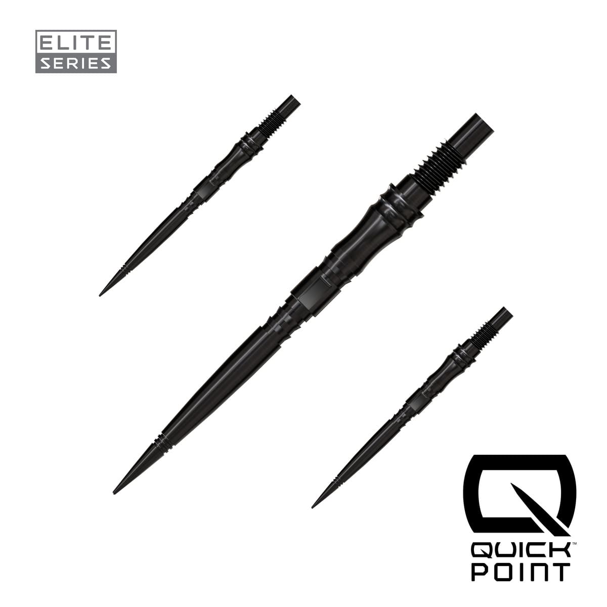 Harrows Apex Axis Elite Series Quick Points-7-Black-30mm-Premier Darts
