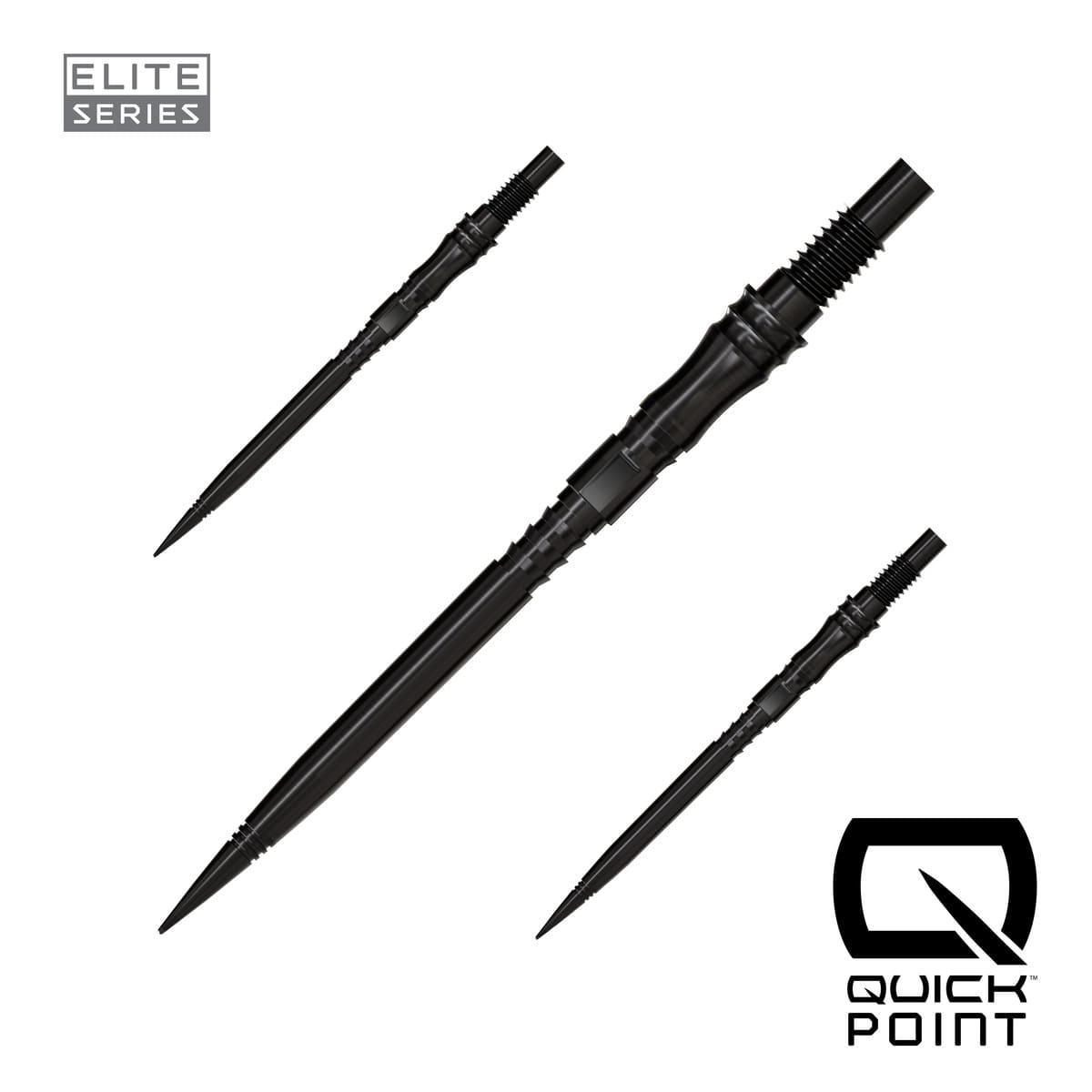 Harrows Apex Axis Elite Series Quick Points-8-Black-35mm-Premier Darts
