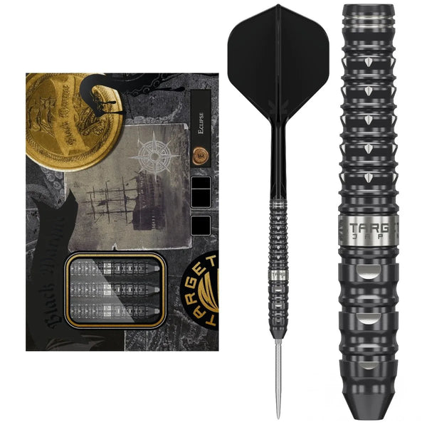 Target Japan Black Marque Eclipse 90% Tungsten Steel Tip Darts-1-23 GRAM-Premier Darts