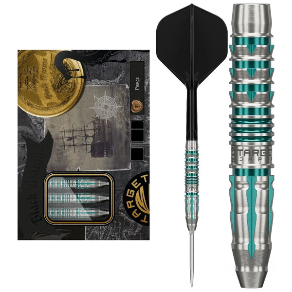 Target Japan Black Marque Pierce 90% Tungsten Steel Tip Darts-1-22 GRAM-Premier Darts