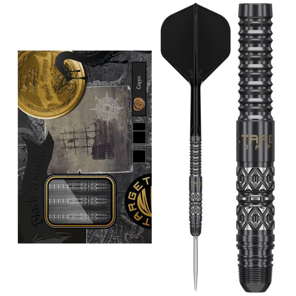 Target Japan Black Marque Creed 90% Tungsten Steel Tip Darts-1-23 GRAM-Premier Darts