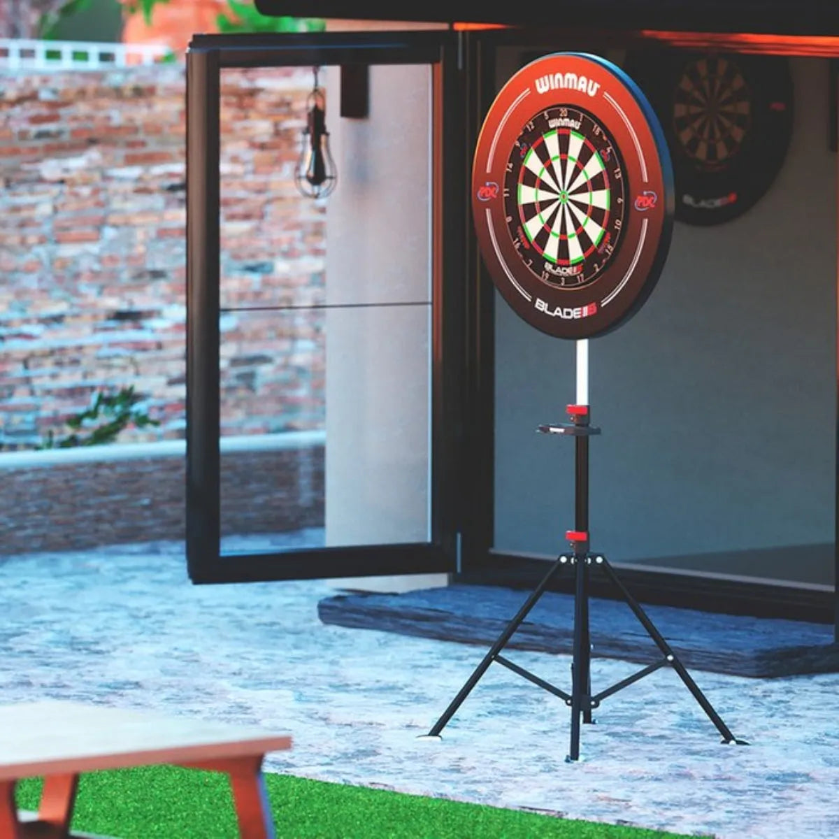 Winmau Blade 6 + NPQ Surround + Xtreme Stand Bundle-2-Premier Darts
