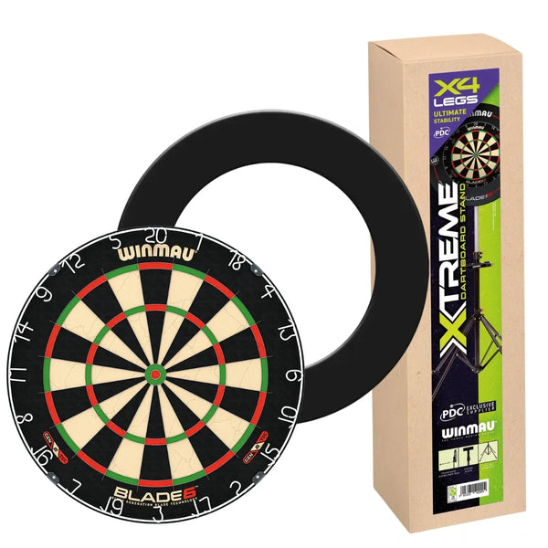 Winmau Blade 6 + NPQ Surround + Xtreme Stand Bundle-1-Premier Darts