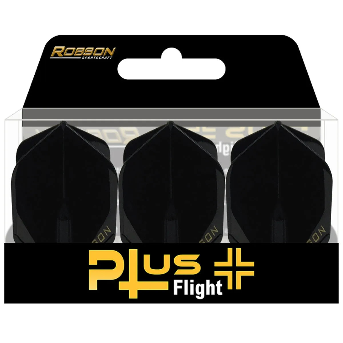 Bull's NL Robson Plus No2 Flights-4-Black-Premier Darts