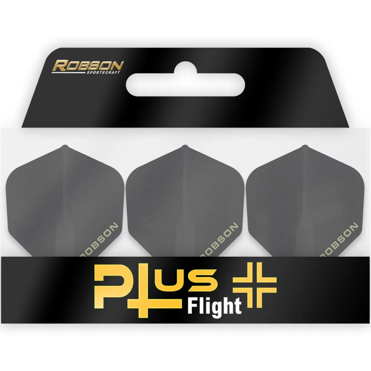 Bull's NL Robson Plus Dimpled No2 Flights-4-Black-Premier Darts