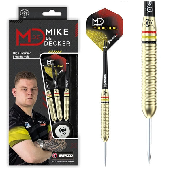 BEAZD Mike De Dekker Brass Steel Tip Darts-1-20 GRAM-Premier Darts