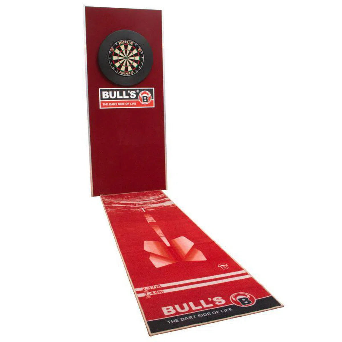 Bull's DE 180 Carpet Darts Mat Red