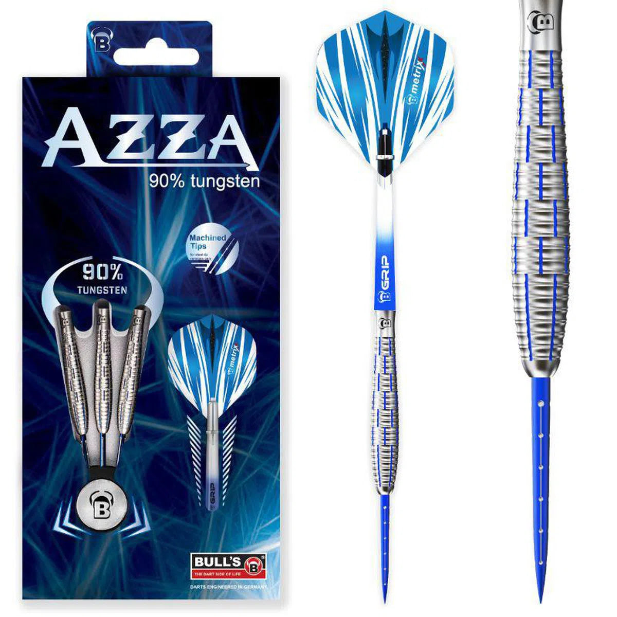 Bull's DE Azza 90% Tungsten Steel Tip Darts