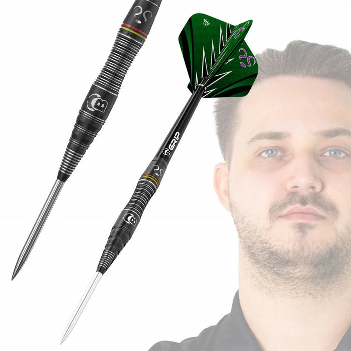 Bull's DE Brian "The Riddler" Raman 90% Tungsten Steel Tip Darts