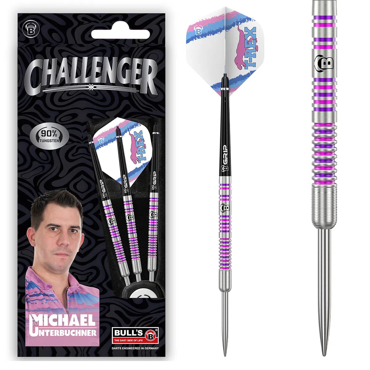 Bull's DE Challenger Michael Unterbuchner 90% Tungsten Steel Tip Darts