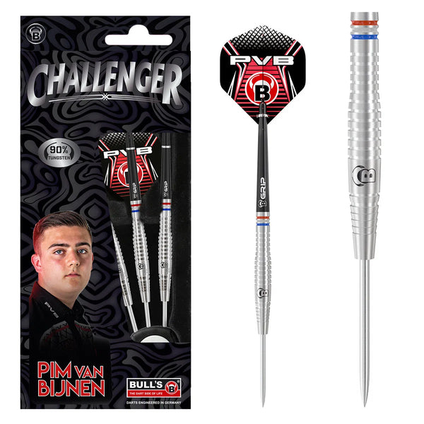 Bull's DE Challenger Pim van Bijnen 90% Tungsten Steel Tip Darts-1-25 GRAM-Premier Darts