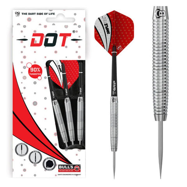 Bull's DE Dot D7 90% Tungsten Steel Tip Darts-1-21 GRAM-Premier Darts