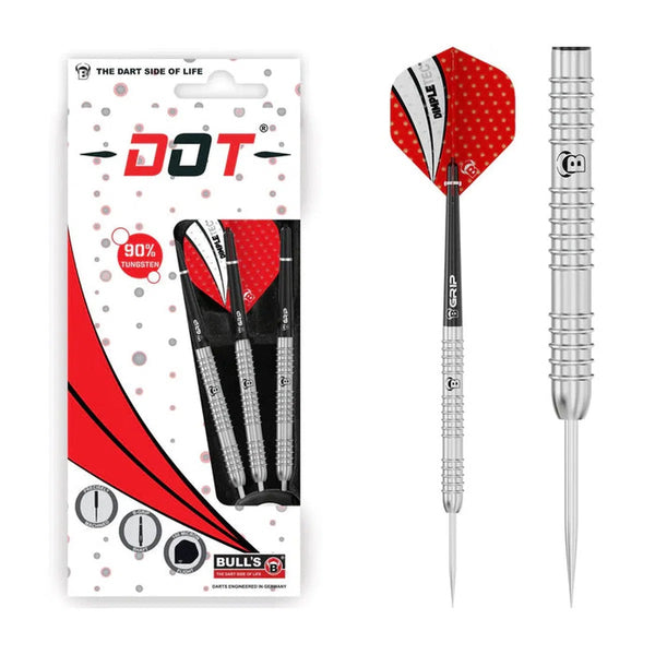 Bull's DE Dot D8 90% Tungsten Steel Tip Darts-1-21 GRAM-Premier Darts
