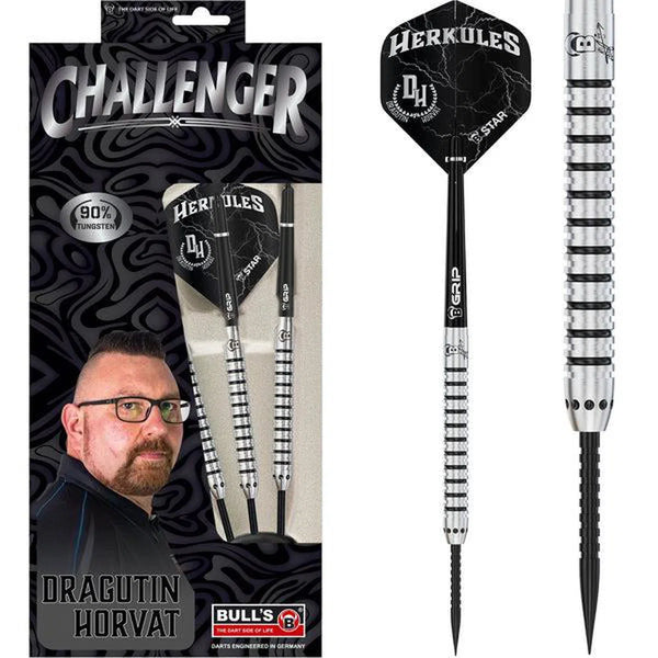 Bull's DE Dragutin Horvat 90% Tungsten Steel Tip Darts-1-21 GRAM-Premier Darts
