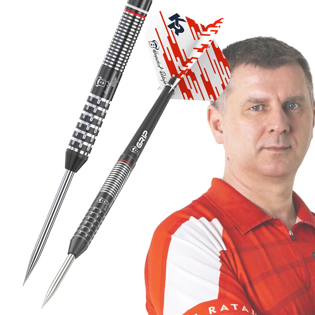 Bull's DE Krzysztof Ratajski Gen 2 Black Edition 90% Tungsten Steel Tip Darts
