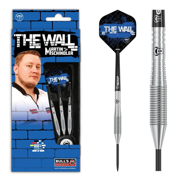 Bull's DE Martin Schindler TW 80% Tungsten Steel Tip Darts-1-21 GRAM-Premier Darts