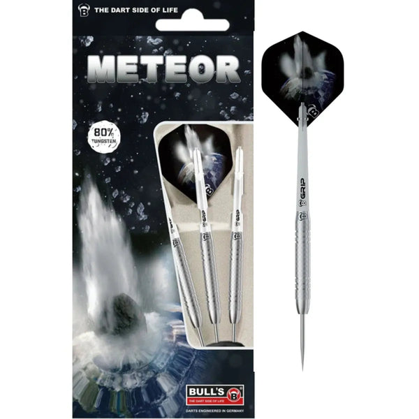 Bull's DE Meteor 80% Tungsten Steel Tip Darts - MT8 - Fine Knurl-1-24g-Premier Darts