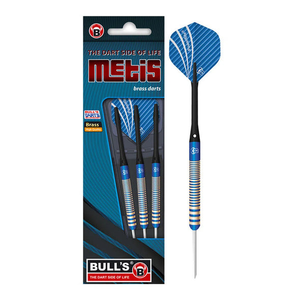 Bull's DE Metis Blue Brass Steel Tip Darts-1-23 GRAM-Premier Darts