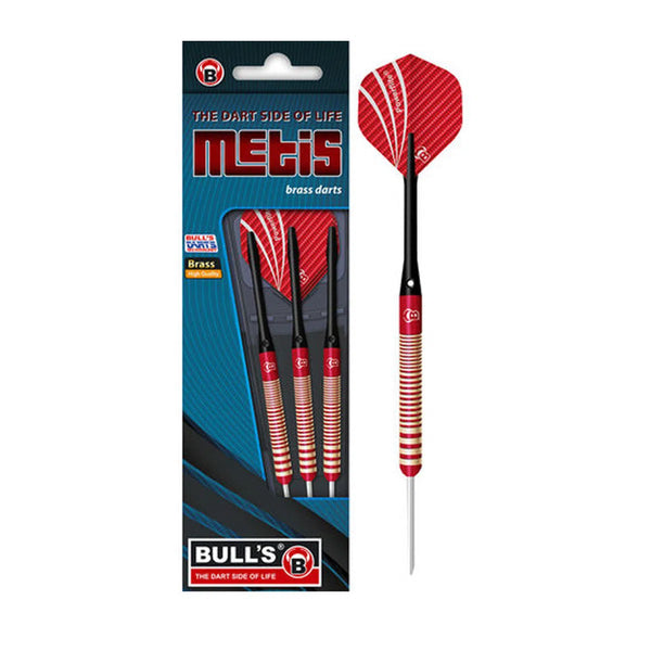 Bull's DE Metis Red Brass Steel Tip Darts-1-21 GRAM-Premier Darts
